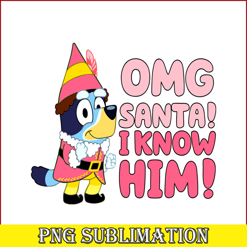 CRM13112323-Bluey Know Santa PNG, Merry Christmas PNG, Bluey Costume PNG.png