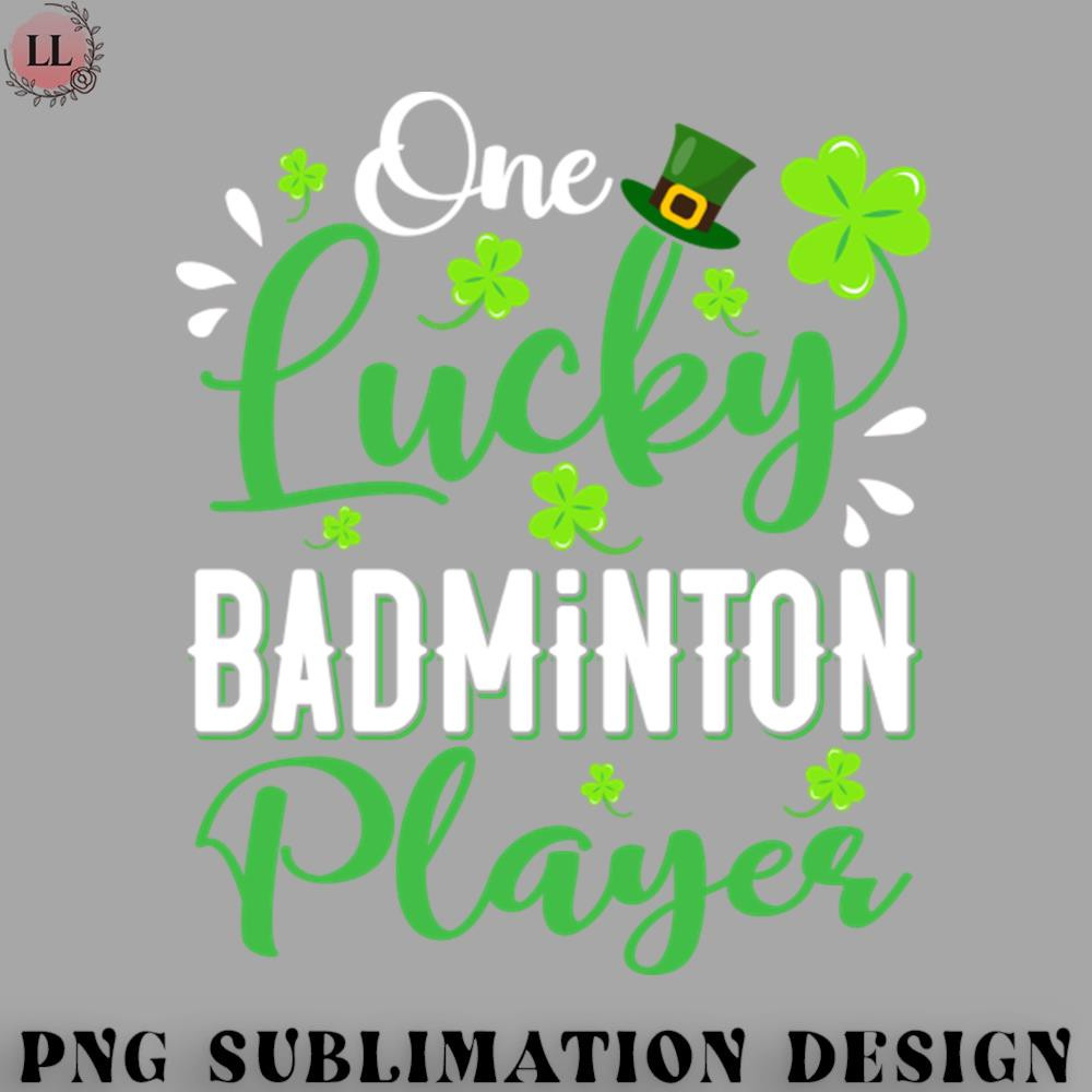 BM2908231500172-Badminton PNG One Lucky Badminton Player Shamrock Leprechaun Hat St Patricks Day.jpg