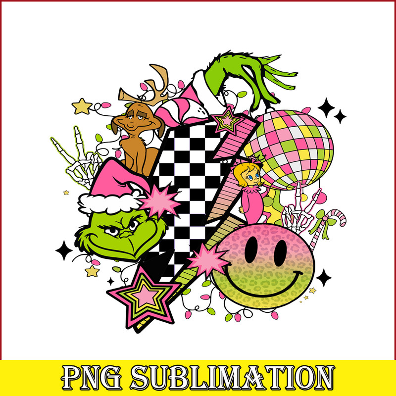 CRM13112335-Grinch And Disco Christmas PNG, Disco Era PNG, Christmas Vibes PNG.png