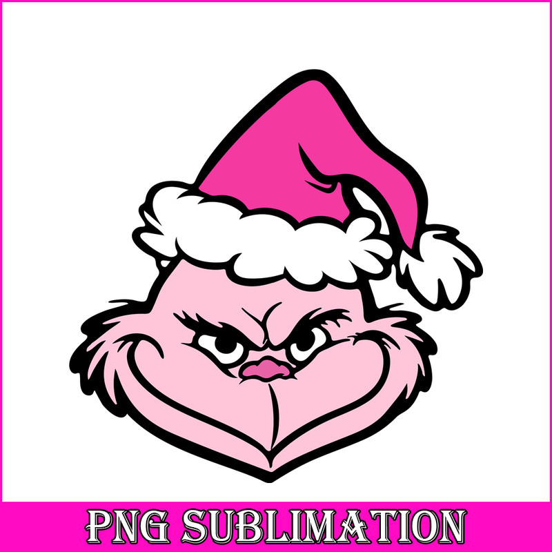 CRM13112350-Pink Grinch SVG PNG DXF EPS JPG, Grinch In Pink SVG, Pink Christmas SVG.png