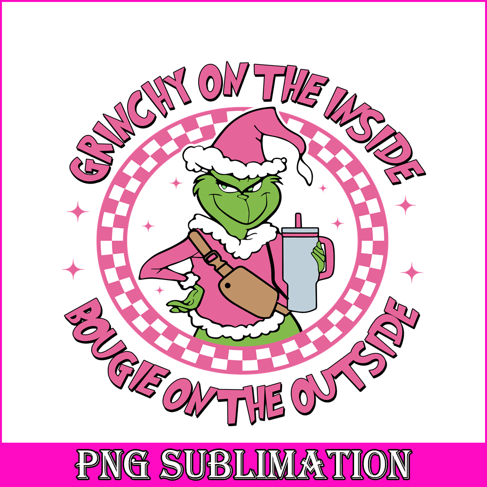 CRM13112353-Grinch On The Inside SVG PNG DXF EPS JPG, Bougie On The Outside SVG, Fashion Grinch SVG.png