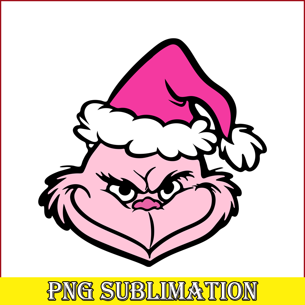CRM13112350-Pink Grinch SVG PNG DXF EPS JPG, Grinch In Pink SVG, Pink Christmas SVG.png
