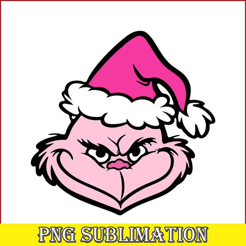 CRM13112350-Pink Grinch SVG PNG DXF EPS JPG, Grinch In Pink SVG, Pink Christmas SVG.png