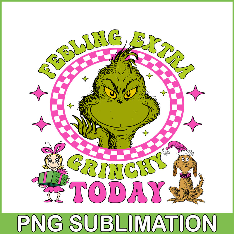 CRM13112357-Feeling Extra Grinchy Today SVG PNG DXF EPS JPG, Grinchmas SVG, Grinch SVG.png