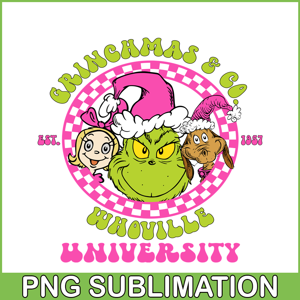 CRM13112359-Grinchmas And Co SVG PNG DXF EPS JPG, Whoville University SVG, Grinch SVG.png