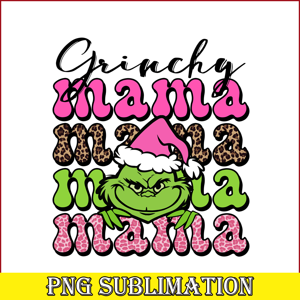 CRM13112370-Grinchy Mama PNG, Grinchy Extra PNG, Leopard Christmas PNG.png
