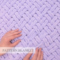 Beginner Blanket Patterns, Loop Yarn Pattern, Alize Puffy Pattern, Finger Knit Blanket Pattern, Doublebraiding Pattern