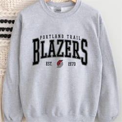 vintage portland trail blazers sweatshirt, portland trail basketball hoodie, vintage basketball fan shirt, blazers fan g