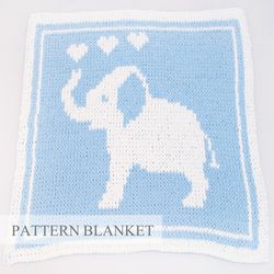 Alize Puffy More Blanket Pattern, Finger Knit Blanket Pattern, Loop Yarn Blanket Pattern, Pattern Blanket Elephant