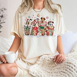 disney christmas coffee t-shirt, coffee lover disney shirts, women coffee shirt, disney christmas shirt, mickey latte sh