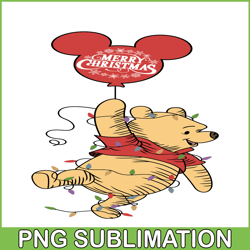 winnie the pooh merry christmas svg png dxf eps jpg
