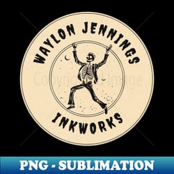waylon jennings - artistic sublimation digital file - unleash your creativity