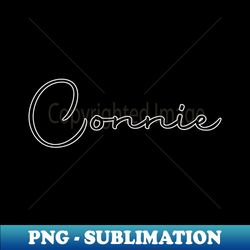 Autography Connie Name Label - Sublimation-Ready PNG File - Perfect for Sublimation Mastery