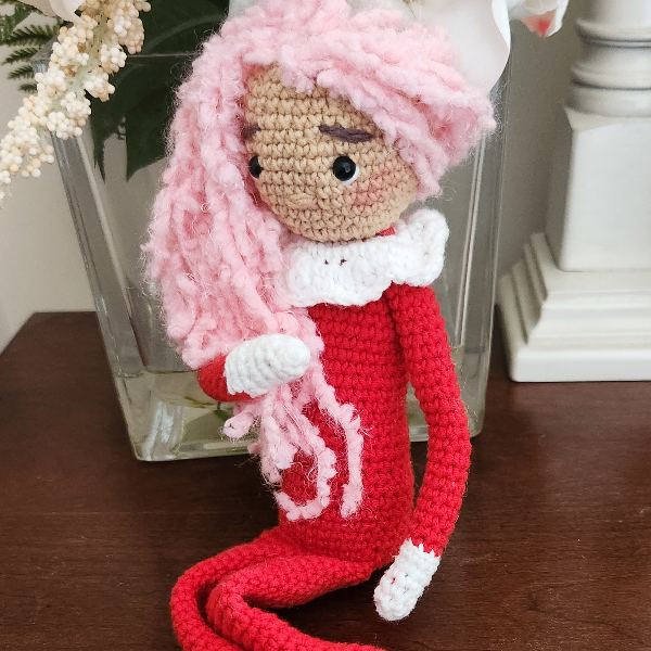 Girlish Elf on The Shelf crochet pattern
