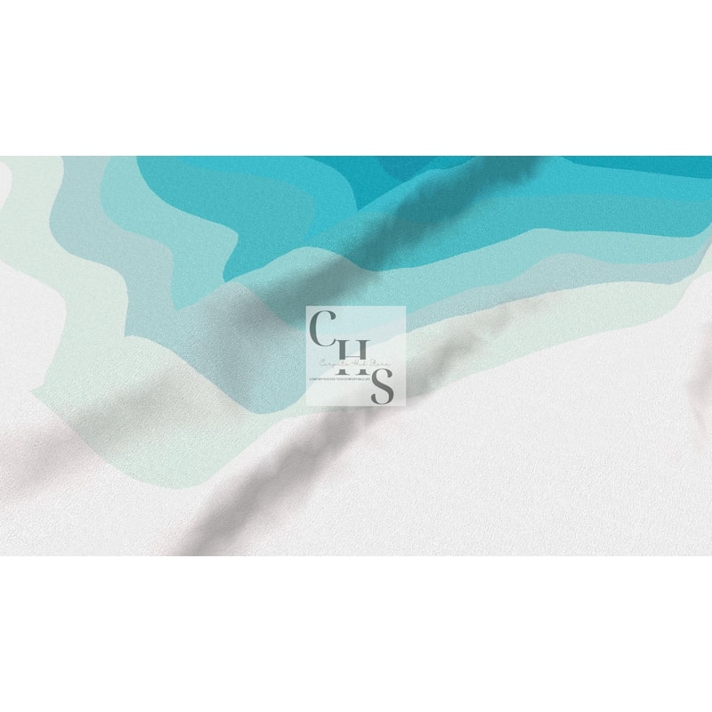 Blue And White Wave Design Handmade Floor Carpet Area Rug NZ Woolen Carpet For LivingDiningDrawing Play Room 5