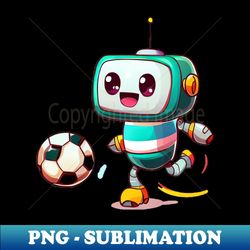 Bots Love Soccer - High-Quality PNG Sublimation Download - Capture Imagination with Every Detail