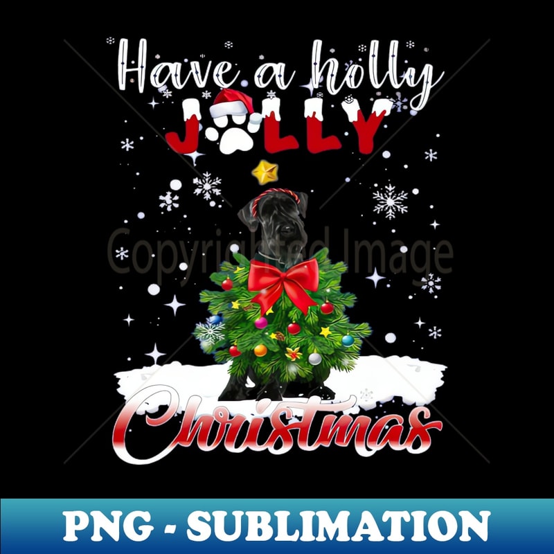 KH-15001_Have A Holly Jolly Christmas Rottweiler Dog Christmas Tree 6546.jpg