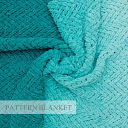 Finger Knit Blanket Pattern Download, Loop Yarn Blanket Pattern, Alize Puffy Fine Blanket Pattern, Fir Tree Fine Pattern