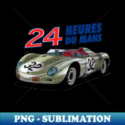 outstanding adorable exclusive illustration famous germany retro race car porsche 718 rsk spyder 1957 24h of le mans umaglioli - ebarth - premium png sublimation file - unlock vibrant sublimation designs