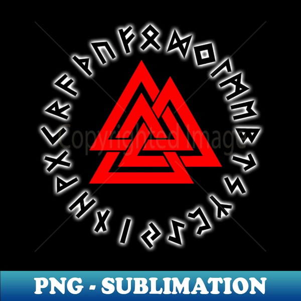 Triscalion Red White Runes - Elegant Sublimation PNG Downloa - Inspire ...