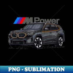 Outstanding adorable exclusive art Germany SUV 4x4 BMW XM G09 V8 Carbon Edition - Decorative Sublimation PNG File - Perfect for Personalization