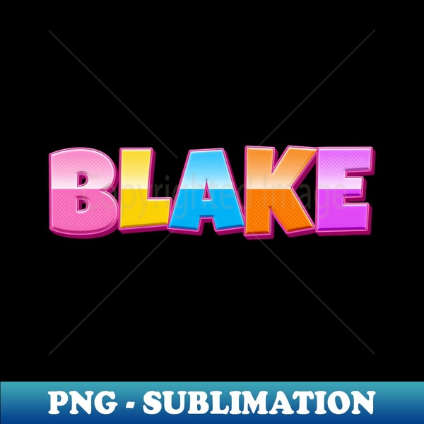 Blake Name Background Rainbow Craft Blake Name - High-Resolution PNG Sublimation F | Inspire ...