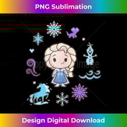 disney frozen cute princess elsa winter icons chibi style tank top - futuristic png sublimation file - rapidly innovate your artistic vision