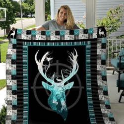 deer art quilt for hunting lovers hg002