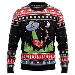 alien christmas ugly sweater - get festive with unique holiday attire