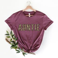 auntie shirt , leopard cheetah print auntie aunt gifts, aunt shirt , gift for sister, christmas gift for auntie, auntie