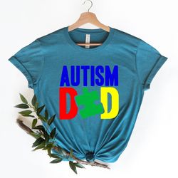 autism dad t-shirt , autism dad gift, autism awareness tee, autism dad hero, shirt for autism dad