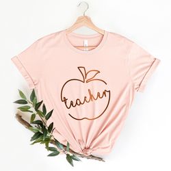 back to school teacher t-shirt , cute teacher shirt , apple teacher shirt , gift for teachers, kindergarten teacher,back