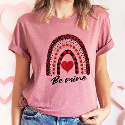 be mine rainbow valentines day shirt happy valentines day shirt couple matching shirt valentines days gift couples