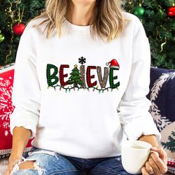 believe shirt , christmas lights believe tshirt , family christmas tshirt , christmas gift, merry christmas, christmas g