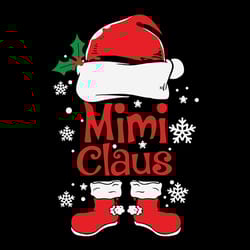 mimi claus svg, mimi claus christmas svg, christmas clipart, santa claus christmas svg, santa svg, digital download