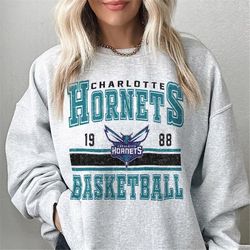 charlotte basketball vintage sweatshirt, hornets retro shirt,gift for fan charlotte christmas,charlotte basketball 90s g