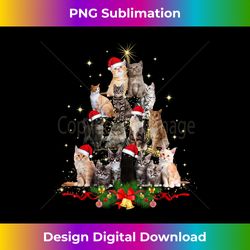 Baby Cats Christmas Tree Lights Funny Xmas Cat Mom Kitten - Crafted Sublimation Digital Download - Customize with Flair