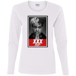 agr xxxtentacion rip ladies&8217 cotton ls t-shirt