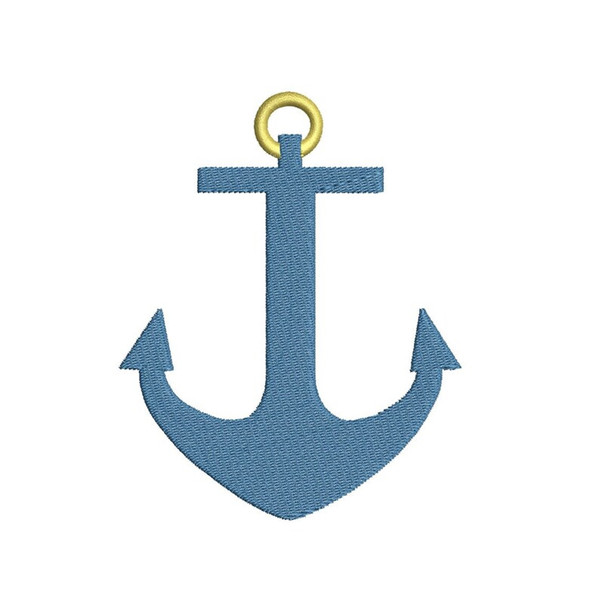 Anchor embroidery design, Mini boat Anchor outline Design, N - Inspire  Uplift