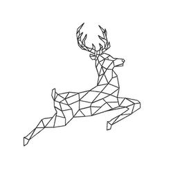 minimalist triangle deer embroidery design, christmas embroidery designs,