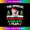 QS-20231125-2982_Christmas Axolotl Team Axolotl Wearing Santa Hat Xmas Lights Tank Top 0414.jpg