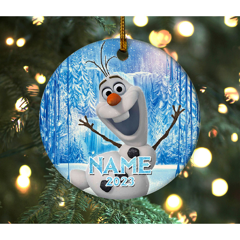 Olaf Frozen Christmas Ornament, Frozen Christmas Ornament, Kids Christmas Ornament, Olaf Frozen Keepsake, Frozen Personalized  E1NG28 - 1.jpg
