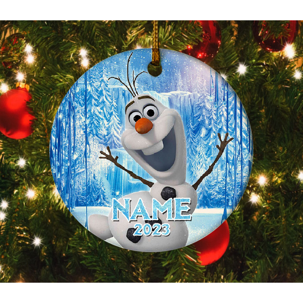 Olaf Frozen Christmas Ornament, Frozen Christmas Ornament, Kids Christmas Ornament, Olaf Frozen Keepsake, Frozen Personalized  E1NG28 - 2.jpg
