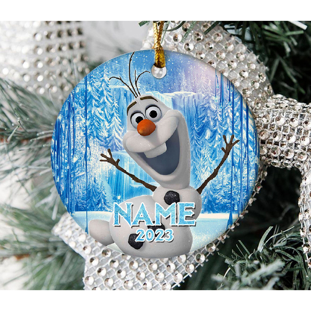 Olaf Frozen Christmas Ornament, Frozen Christmas Ornament, Kids Christmas Ornament, Olaf Frozen Keepsake, Frozen Personalized  E1NG28 - 3.jpg