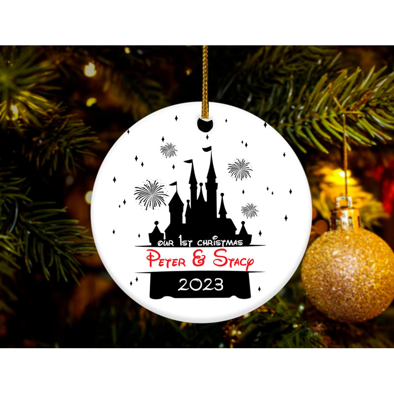 Our First Christmas Ornament,Disney Mr & Mrs Ornaments,Couple Ornament,Disney Castle ornament HAPS25 - 2.jpg