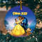 Personalized Beauty And The Beast Ornament, Belle Princess Ornament, Disney Princess Ornament, Girl Christmas Ornament  E1MX39 - 1.jpg