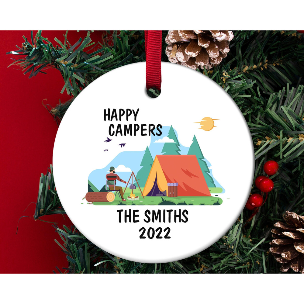 Personalized Camper Ornament,Happy Camper Ornament,Christmas Ornament Family Gift,Family Câmping Christmas Ornament,Family gift, H-02122223 - 1.jpg