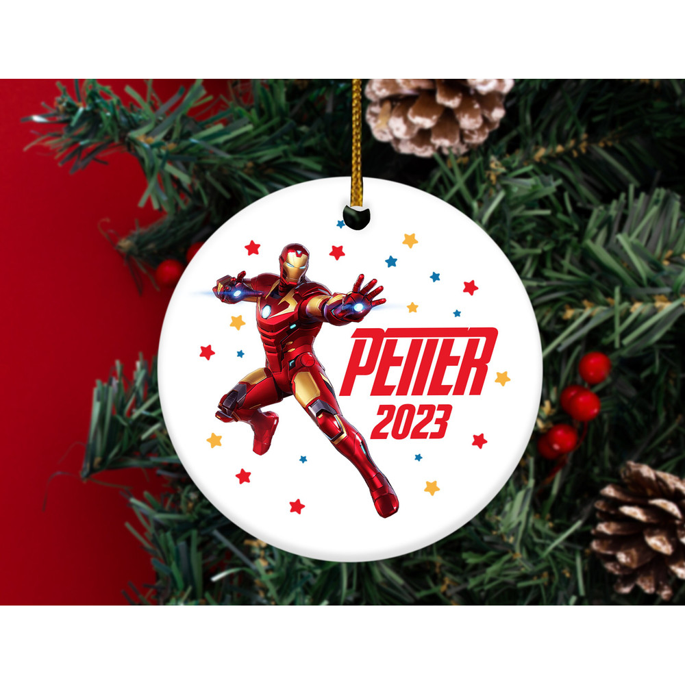 Personalized Christmas Ornament,Kids Ornaments,Christmas Ornaments For Kids,Avengers Ornament,Super hero Ornament, HAPN07 - 1.jpg
