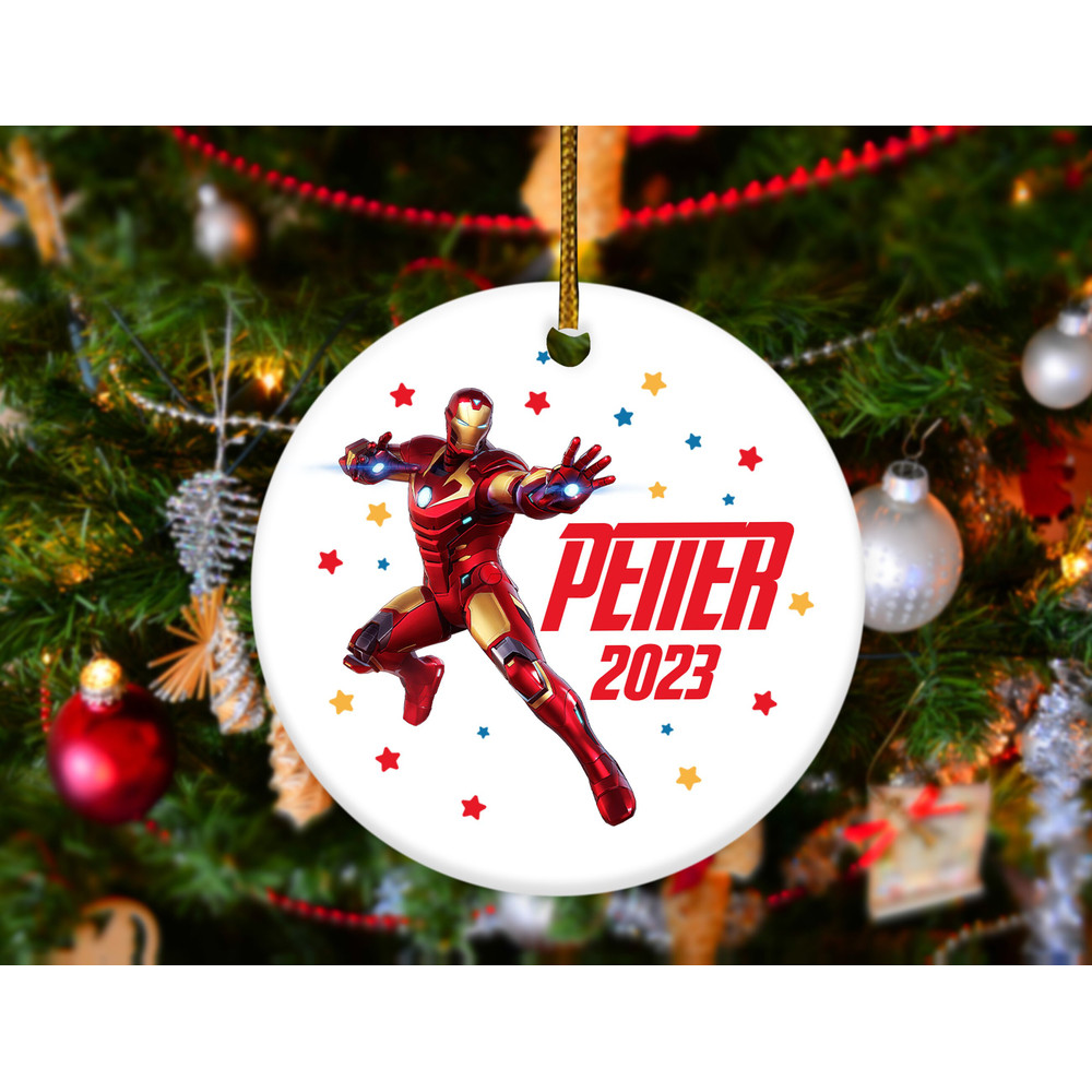 Personalized Christmas Ornament,Kids Ornaments,Christmas Ornaments For Kids,Avengers Ornament,Super hero Ornament, HAPN07 - 2.jpg