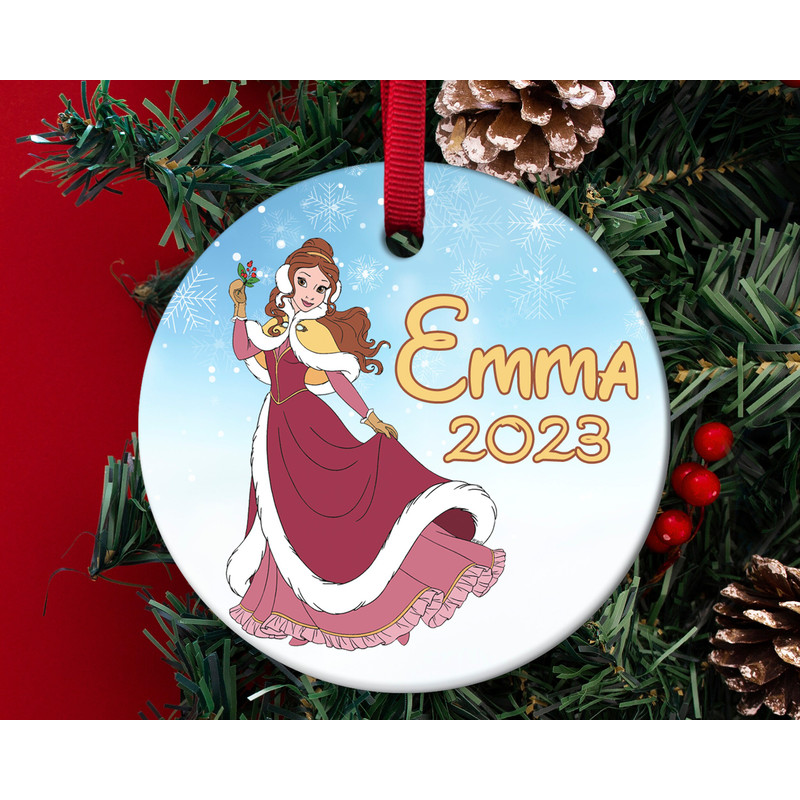 Personalized Christmas Ornament,Kids Ornaments,Ornament for Kids, Girls Ornaments,Beauty and The beast ornament, HAPN15 - 1.jpg